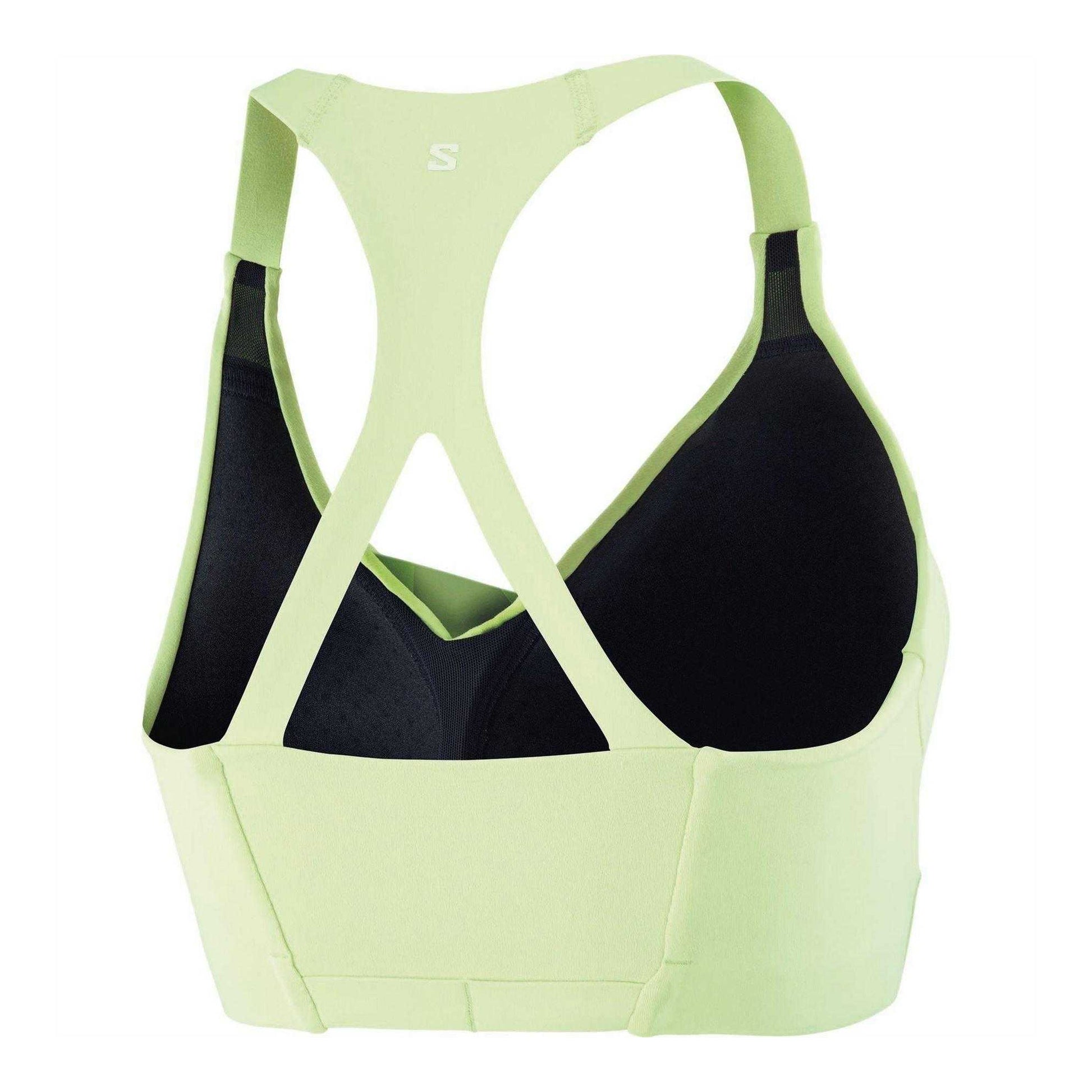 Lime - Back - Salomon Womens-Ladies Bliss Sports Bra