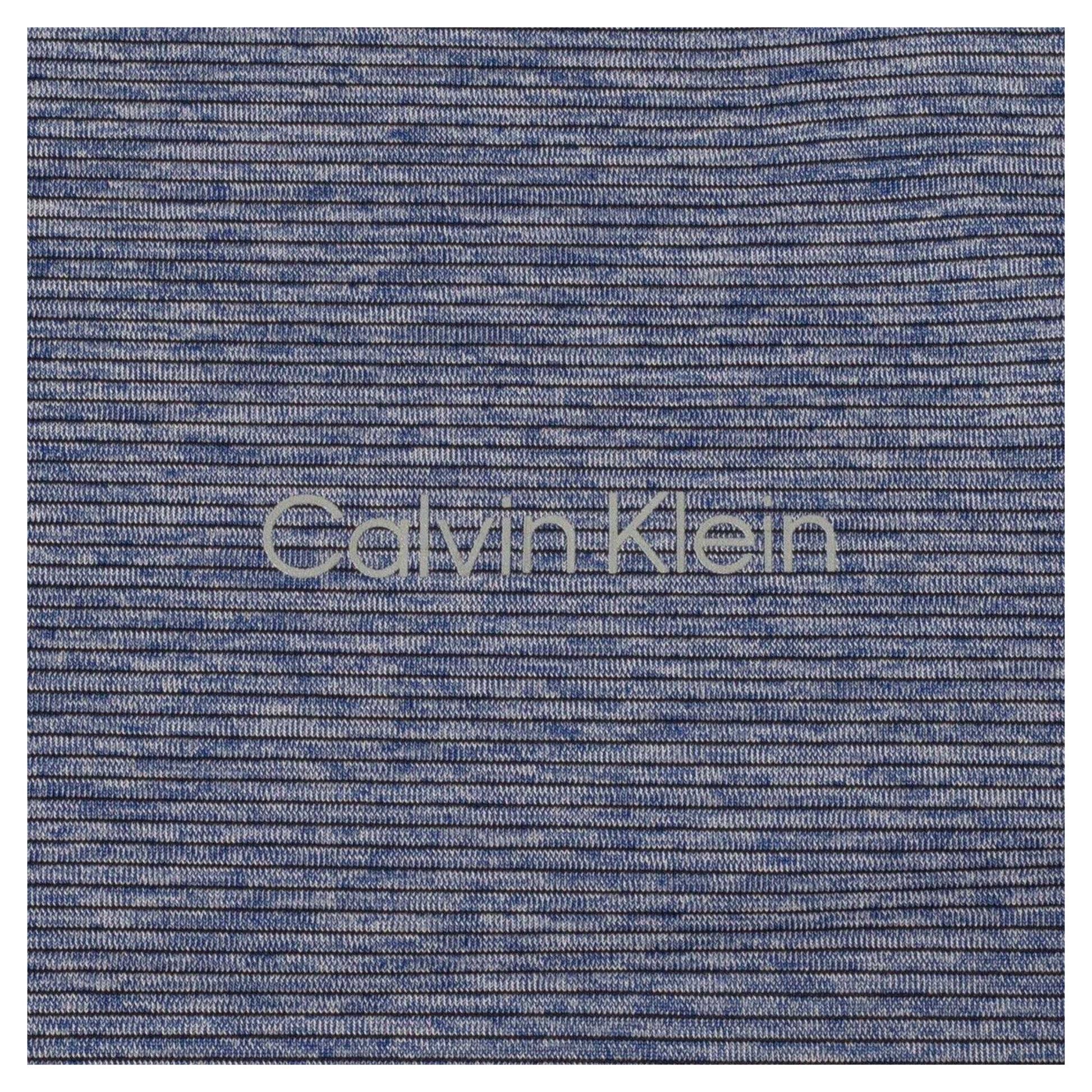 Marine Blue - Side - Calvin Klein Mens Striped Golf T-Shirt