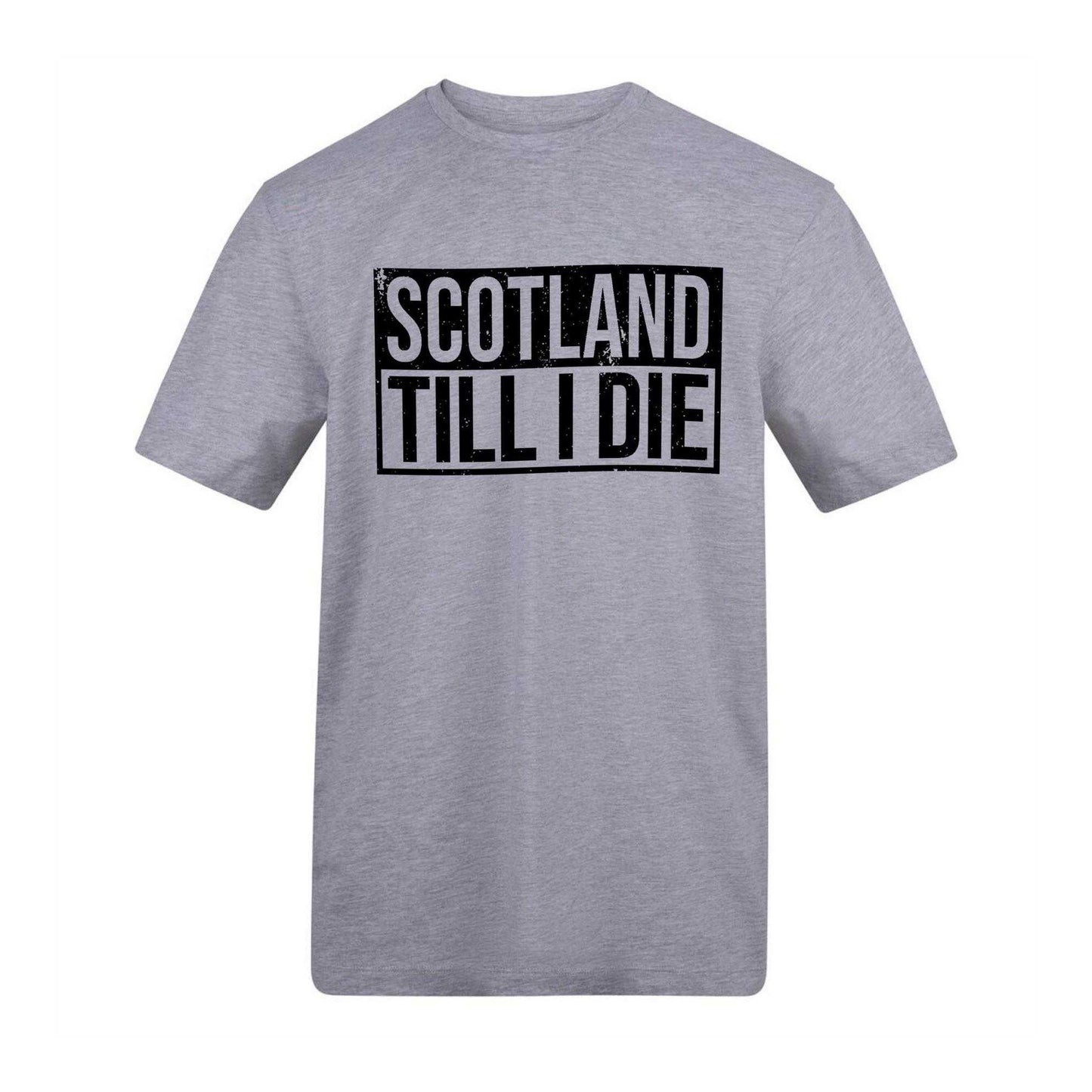 Grey - Front - Scotland Mens Scotland Till I Die T-Shirt