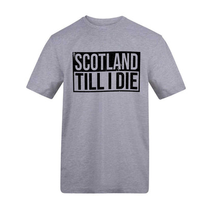Grey - Front - Scotland Mens Scotland Till I Die T-Shirt