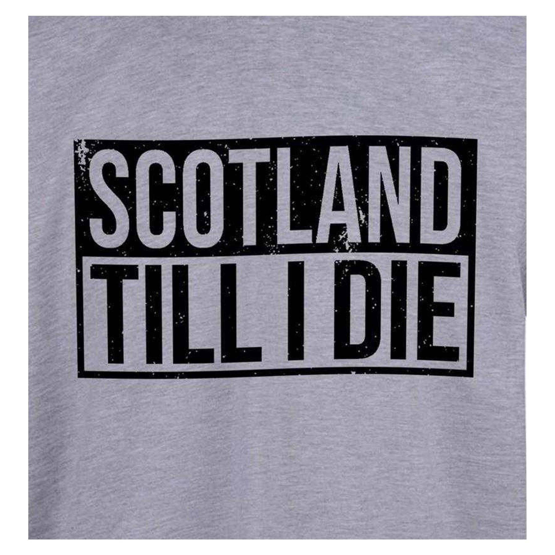 Grey - Side - Scotland Mens Scotland Till I Die T-Shirt