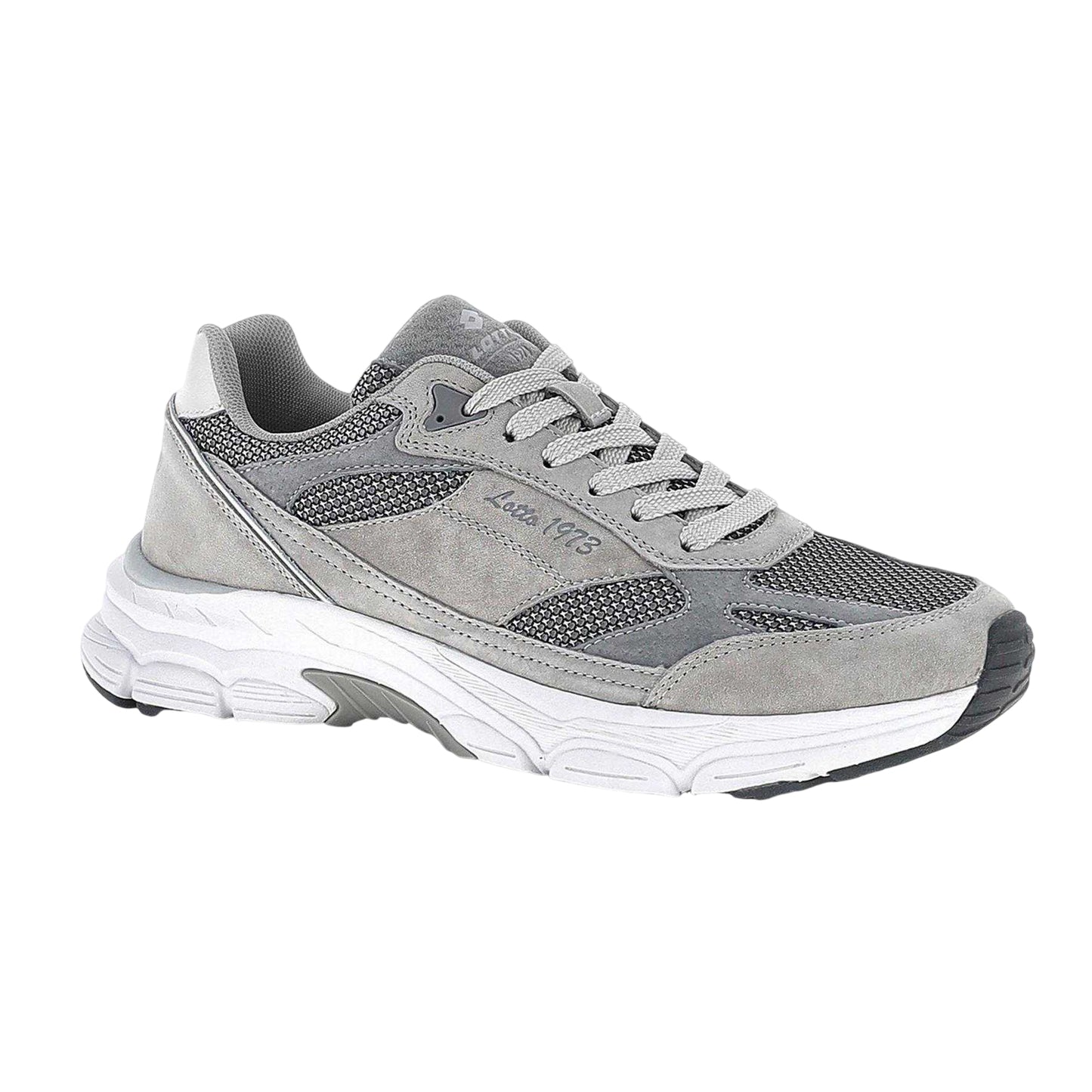 Mushroom - Front - Lotto Mens Boston Low Cut Trainers