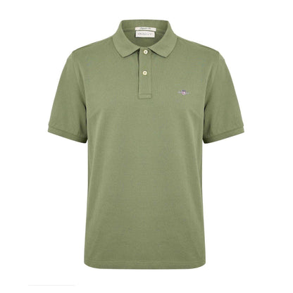 Herb - Front - Gant Mens Pique Polo Shirt