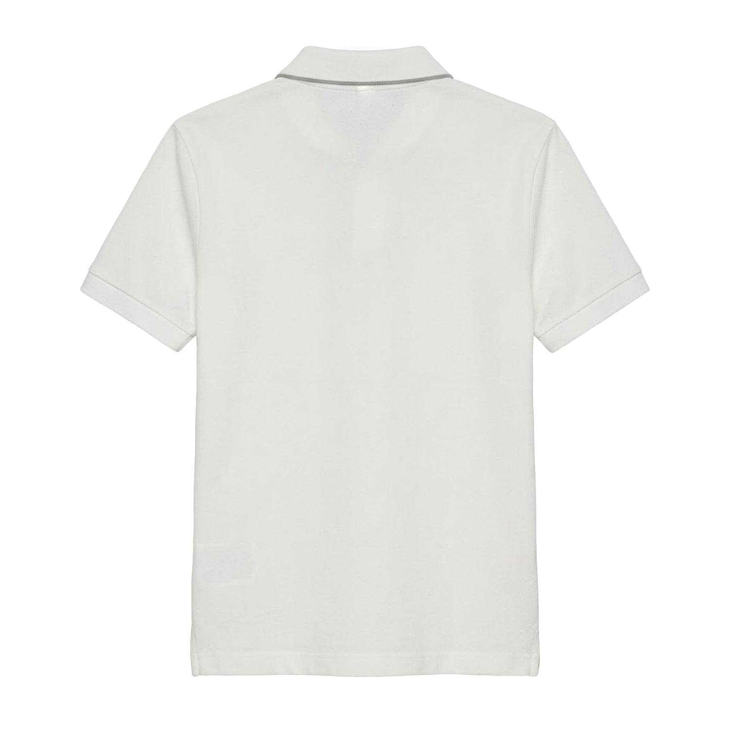 White - Back - Calvin Klein Boys Embroidered Logo Polo Shirt