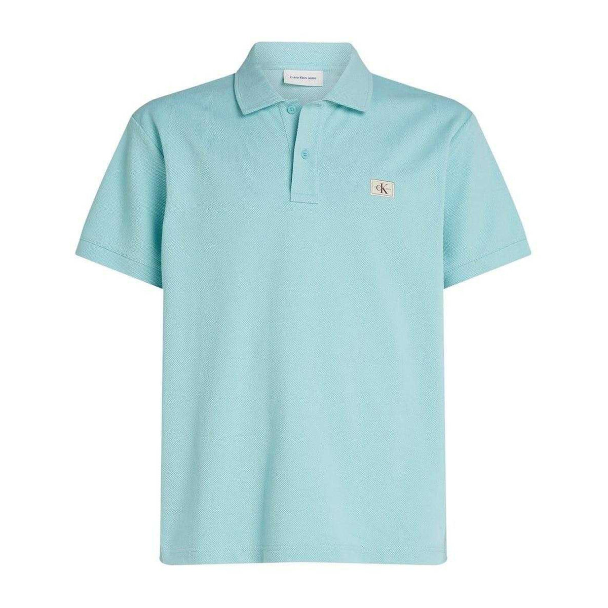Fresh Mint - Front - Calvin Klein Mens Regular Short-Sleeved Polo Shirt