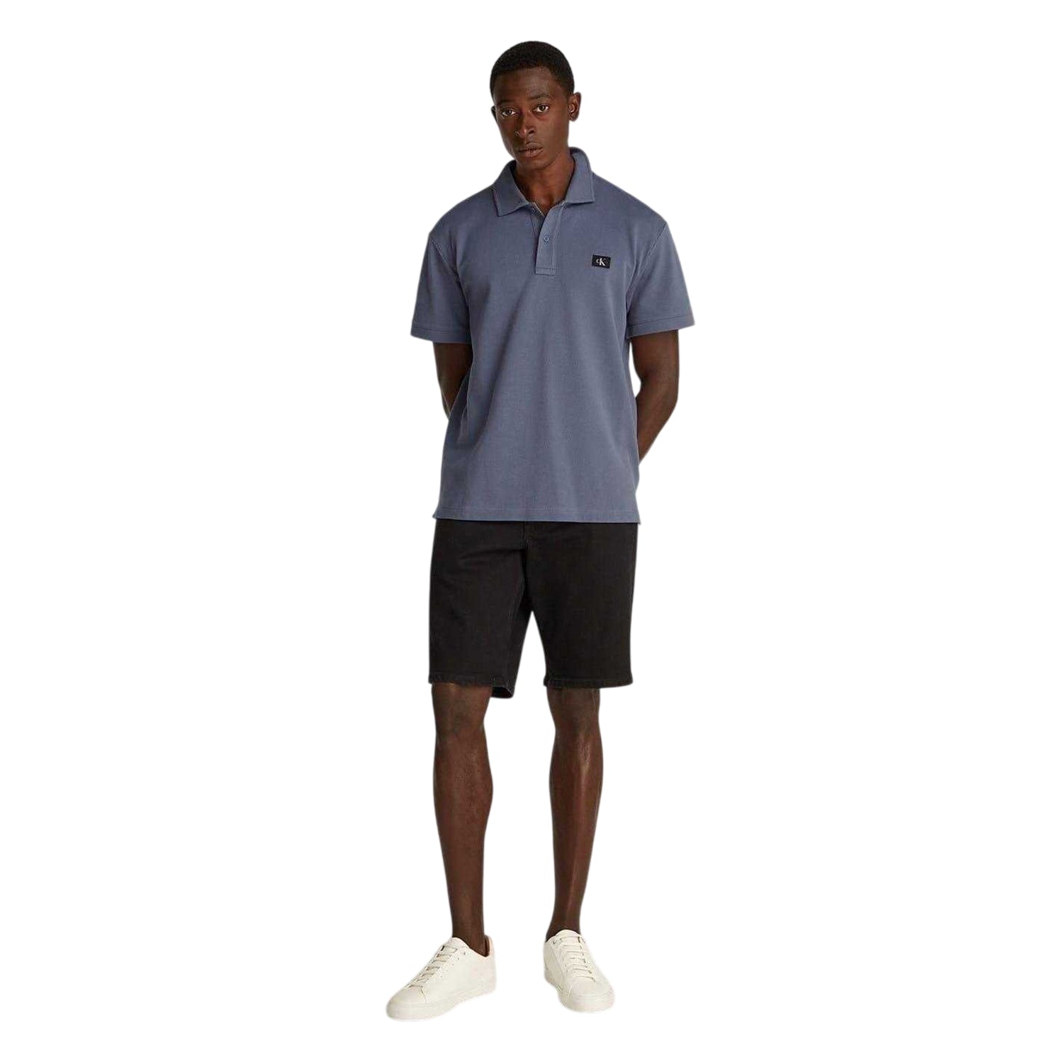 Grisaille - Side - Calvin Klein Mens Regular Short-Sleeved Polo Shirt
