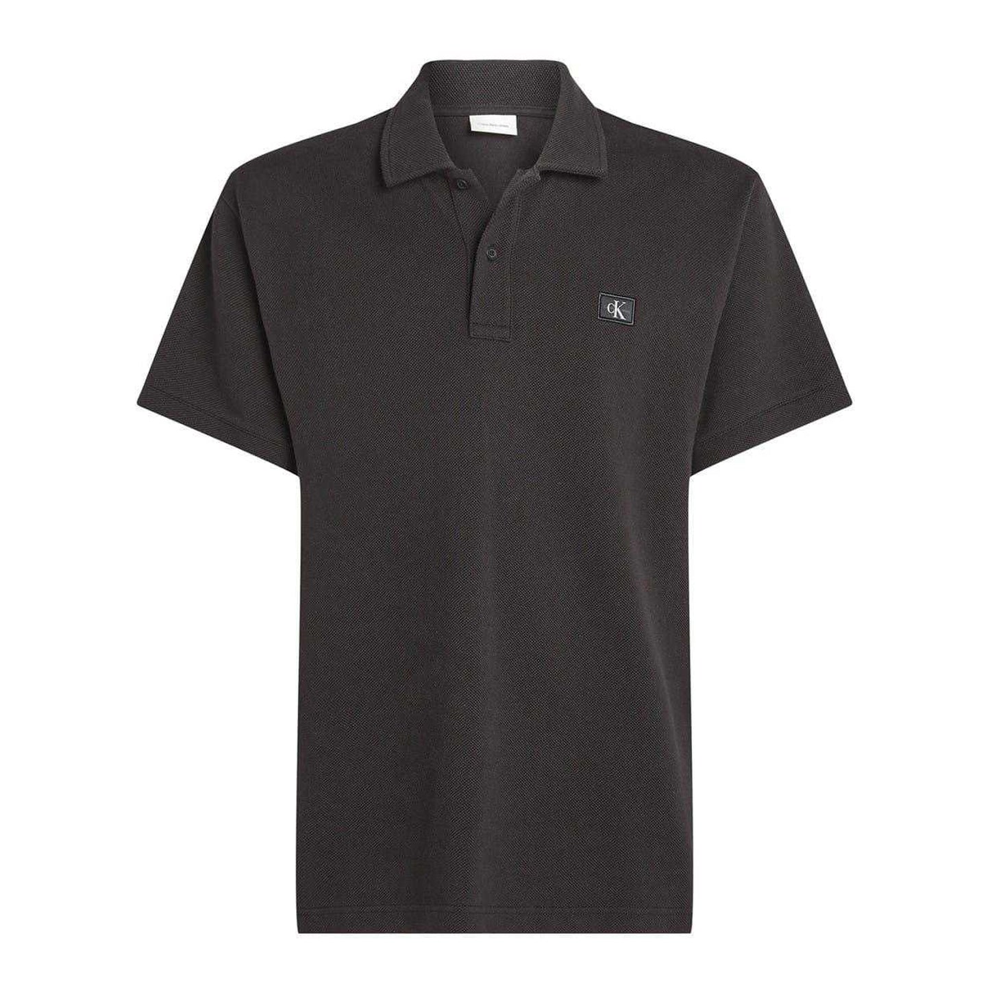 Black - Front - Calvin Klein Mens Regular Short-Sleeved Polo Shirt