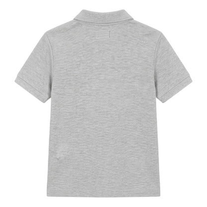 Grey - Back - Boss Mens Regular Short-Sleeved Polo Shirt