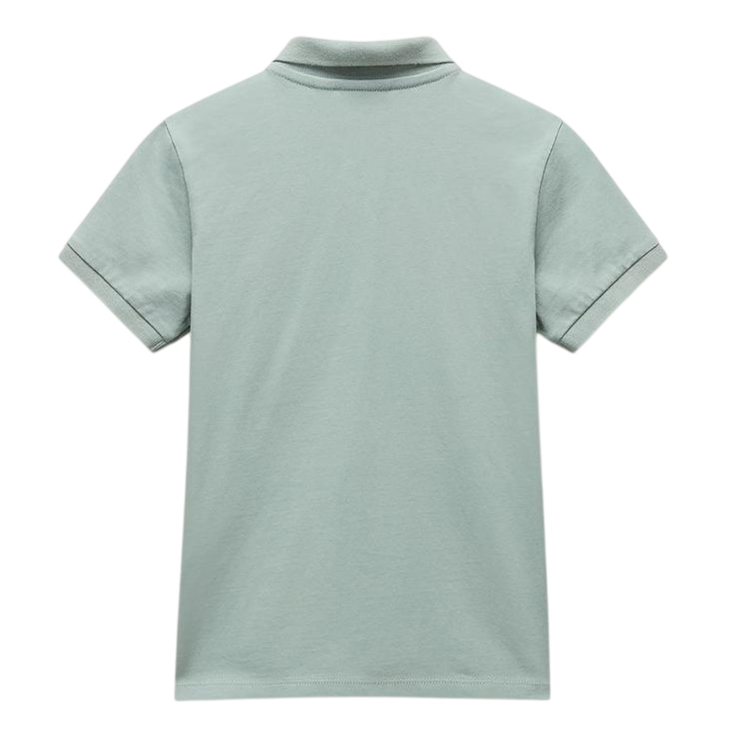 Green Milieu - Back - Napapijri Mens Zip Neck Regular Polo Shirt