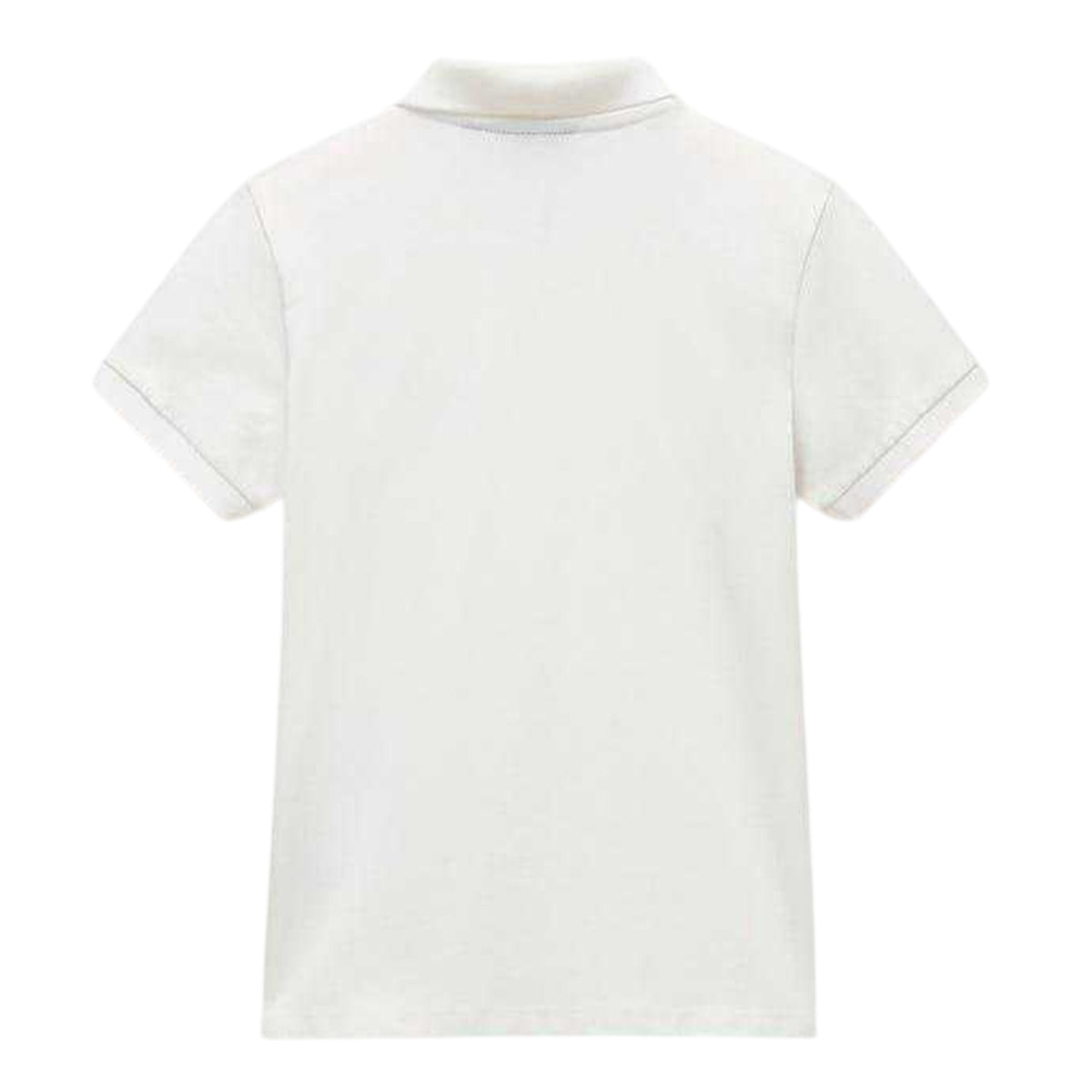Heron White - Back - Napapijri Boys Zip Neck Regular Polo Shirt