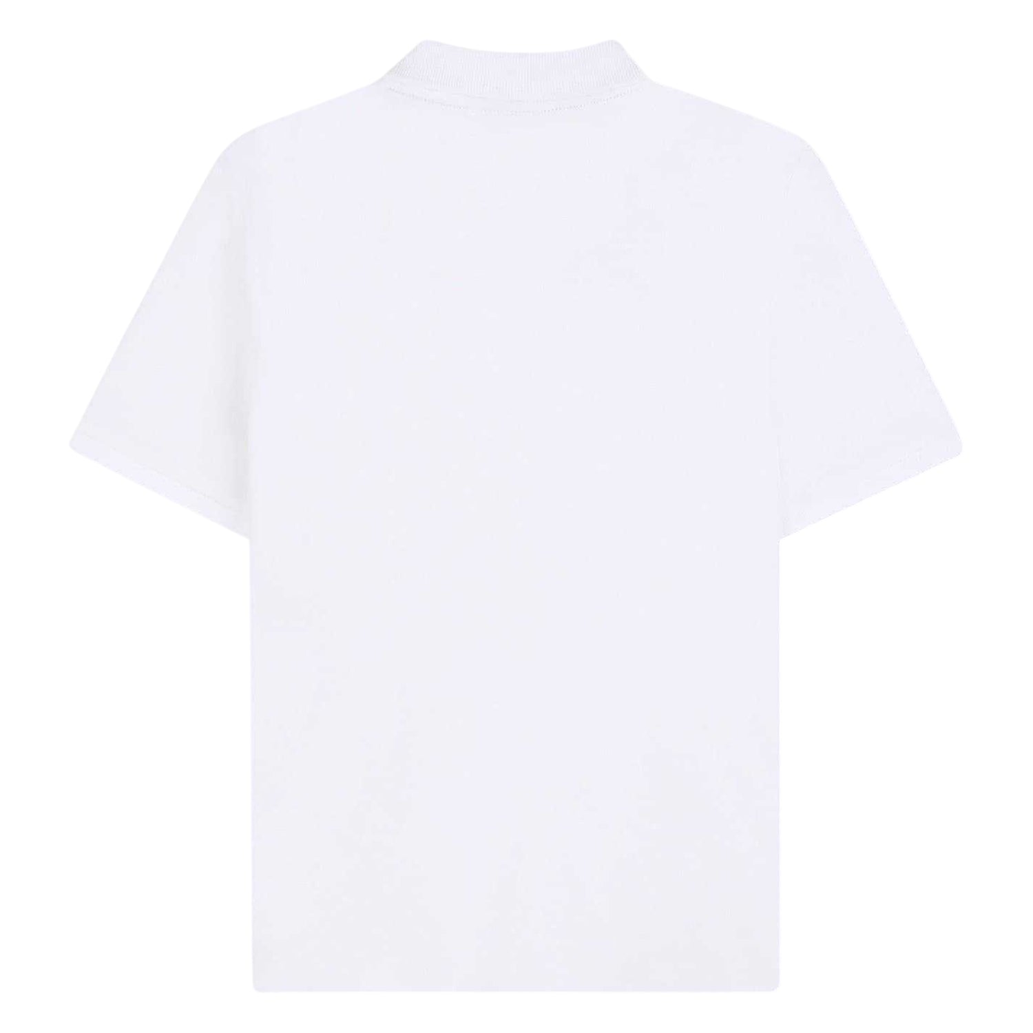 White - Back - Boss Childrens-Kids Regular Polo Shirt
