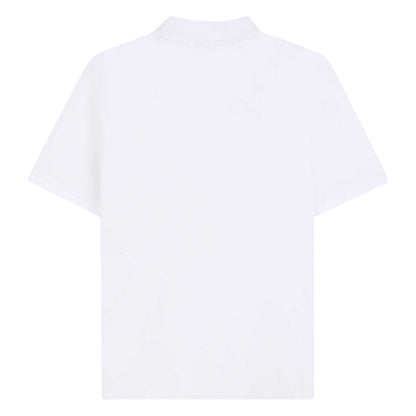White - Back - Boss Childrens-Kids Regular Polo Shirt