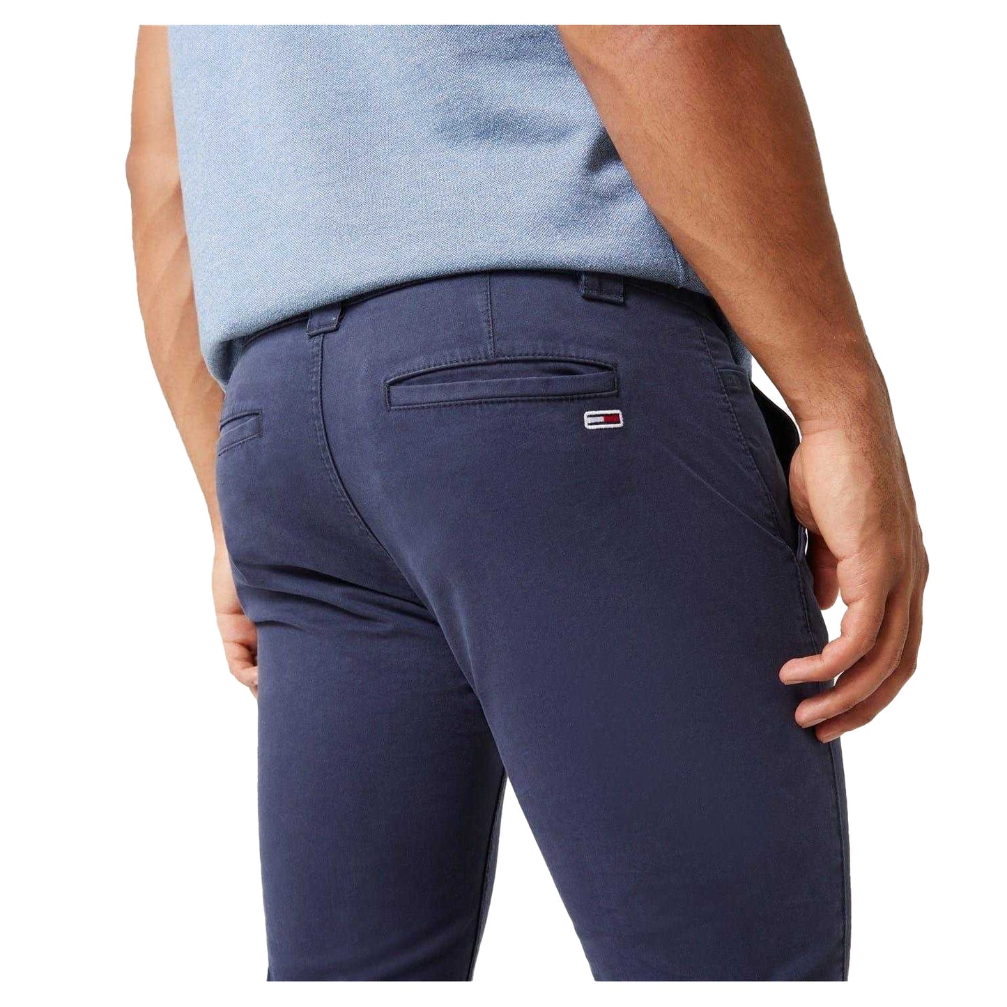 Black Iris - Side - Tommy Jeans Mens Scanton Chinos