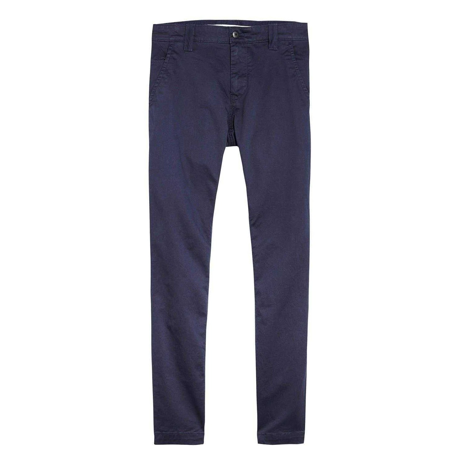 Black Iris - Front - Tommy Jeans Mens Scanton Chinos