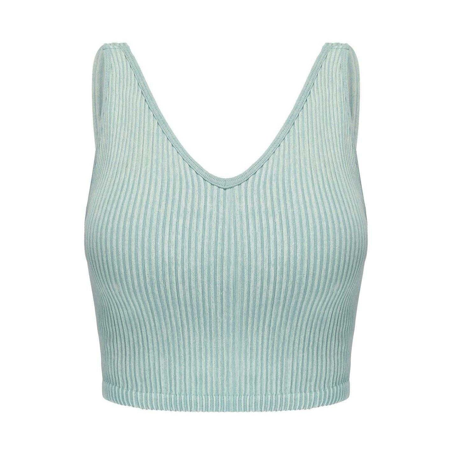 Aquifer-Maple Sugar - Back - Slazenger Womens-Ladies Ribbed Sports Bra (Pack of 2)