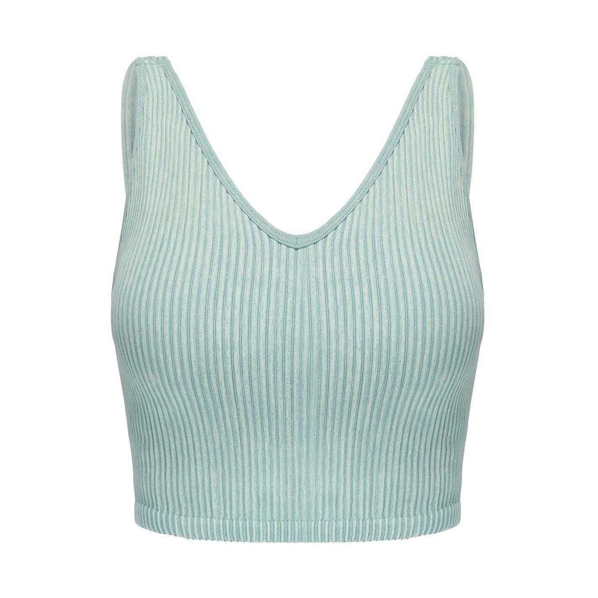 Aquifer-Maple Sugar - Back - Slazenger Womens-Ladies Ribbed Sports Bra (Pack of 2)
