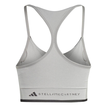 Grey - Back - Adidas Womens-Ladies Stella McCartney Snug Fit Sports Bra