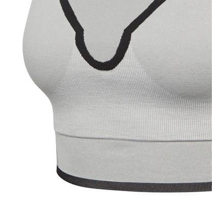 Grey - Side - Adidas Womens-Ladies Stella McCartney Snug Fit Sports Bra