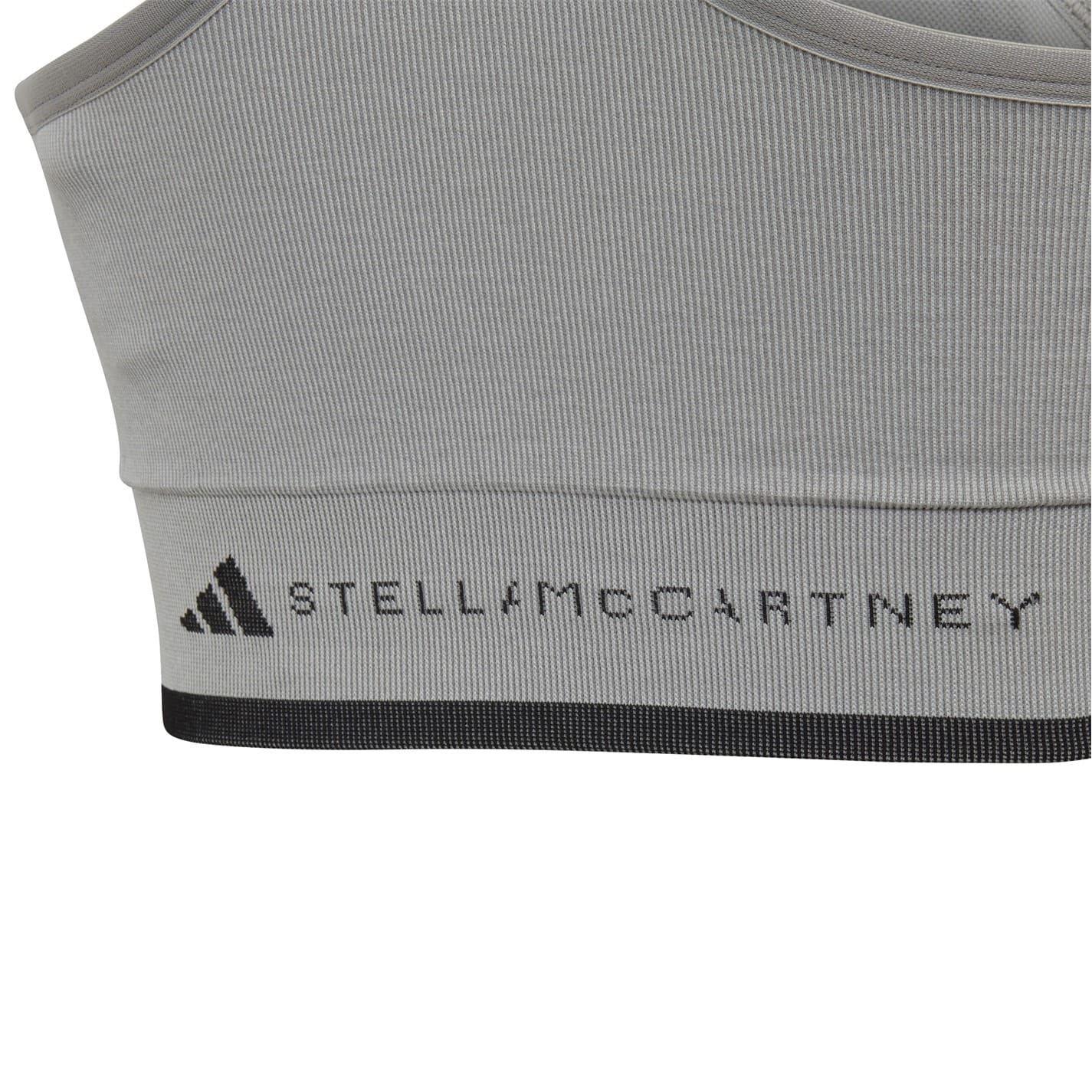 Grey - Pack Shot - Adidas Womens-Ladies Stella McCartney Snug Fit Sports Bra
