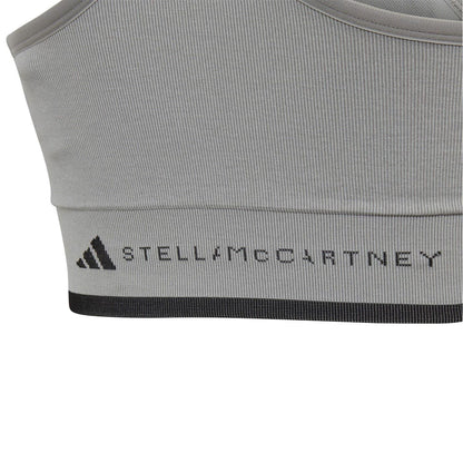 Grey - Pack Shot - Adidas Womens-Ladies Stella McCartney Snug Fit Sports Bra