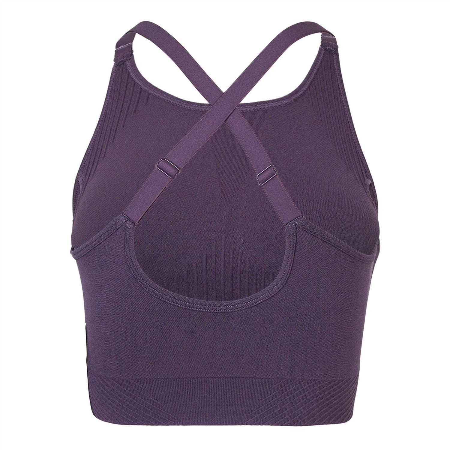Light Pink - Back - USA Womens-Ladies Adjustable Seamless Sports Bra