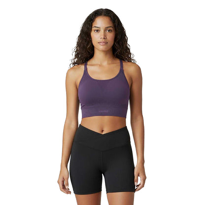 Light Pink - Side - USA Womens-Ladies Adjustable Seamless Sports Bra