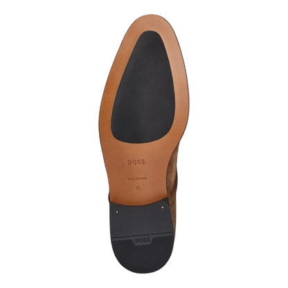 Medium Beige - Lifestyle - Boss Mens Derrek Suede Low Heel Derby Shoes