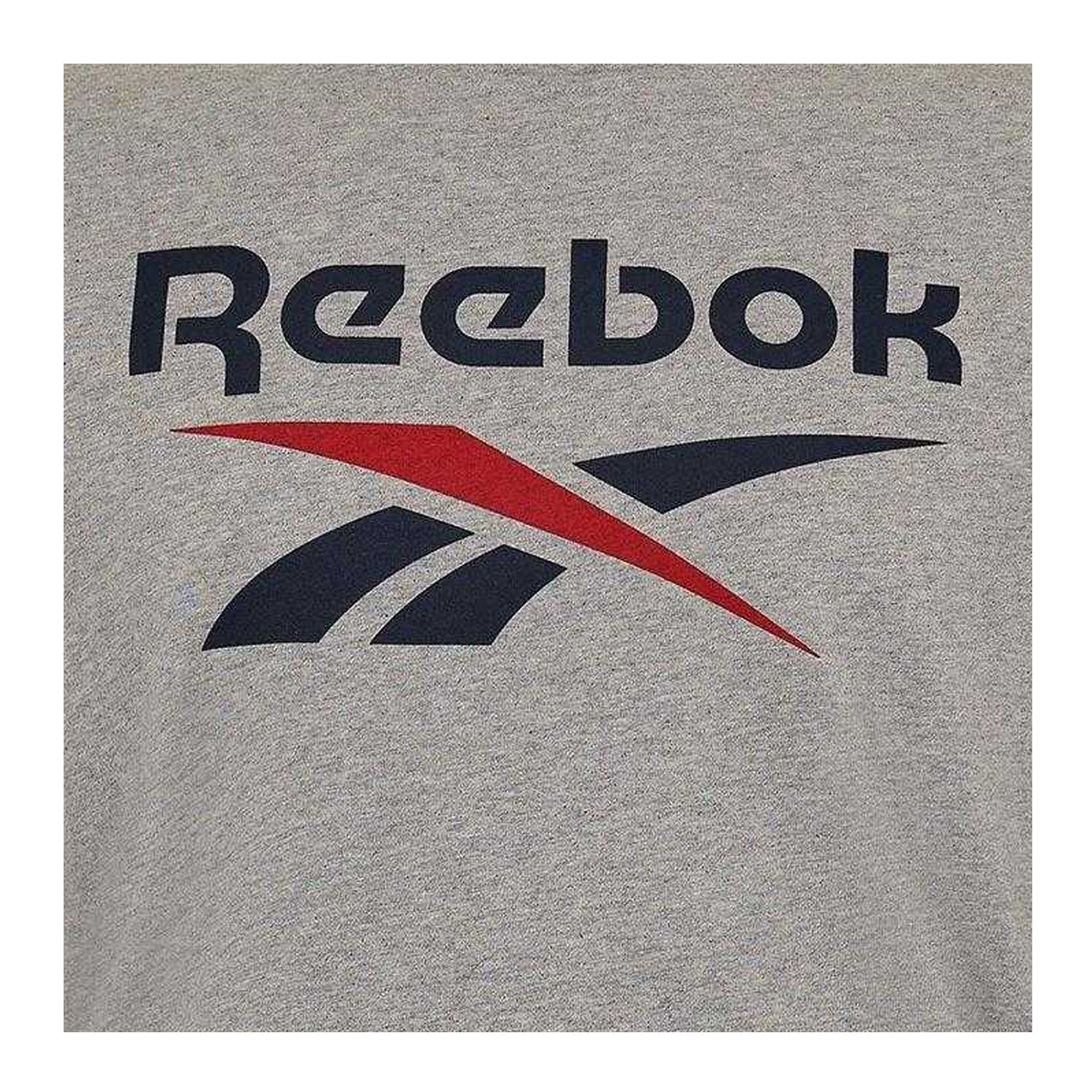 Light Grey Heather - Side - Reebok Mens Identity Big Logo T-Shirt