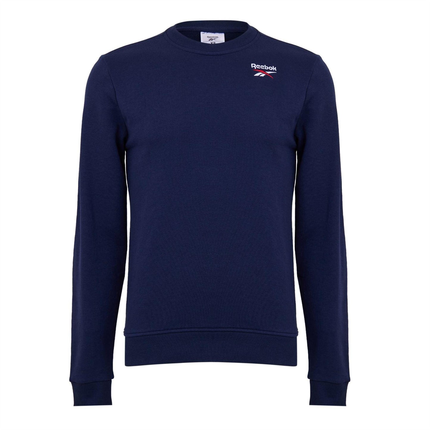 Navy - Front - Reebok Mens Identity Small Logo Sweatshirt