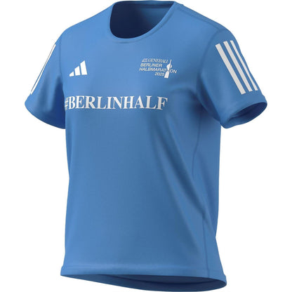 Blue Burst - Side - Adidas Womens-Ladies Berlin Half Logo T-Shirt