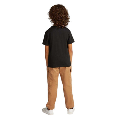 Black - Back - Calvin Klein Childrens-Kids Logo T-Shirt