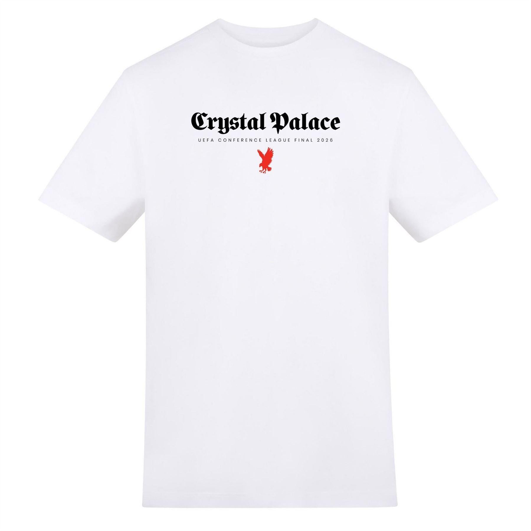 White - Front - UEFA Mens Crystal Palace T-Shirt