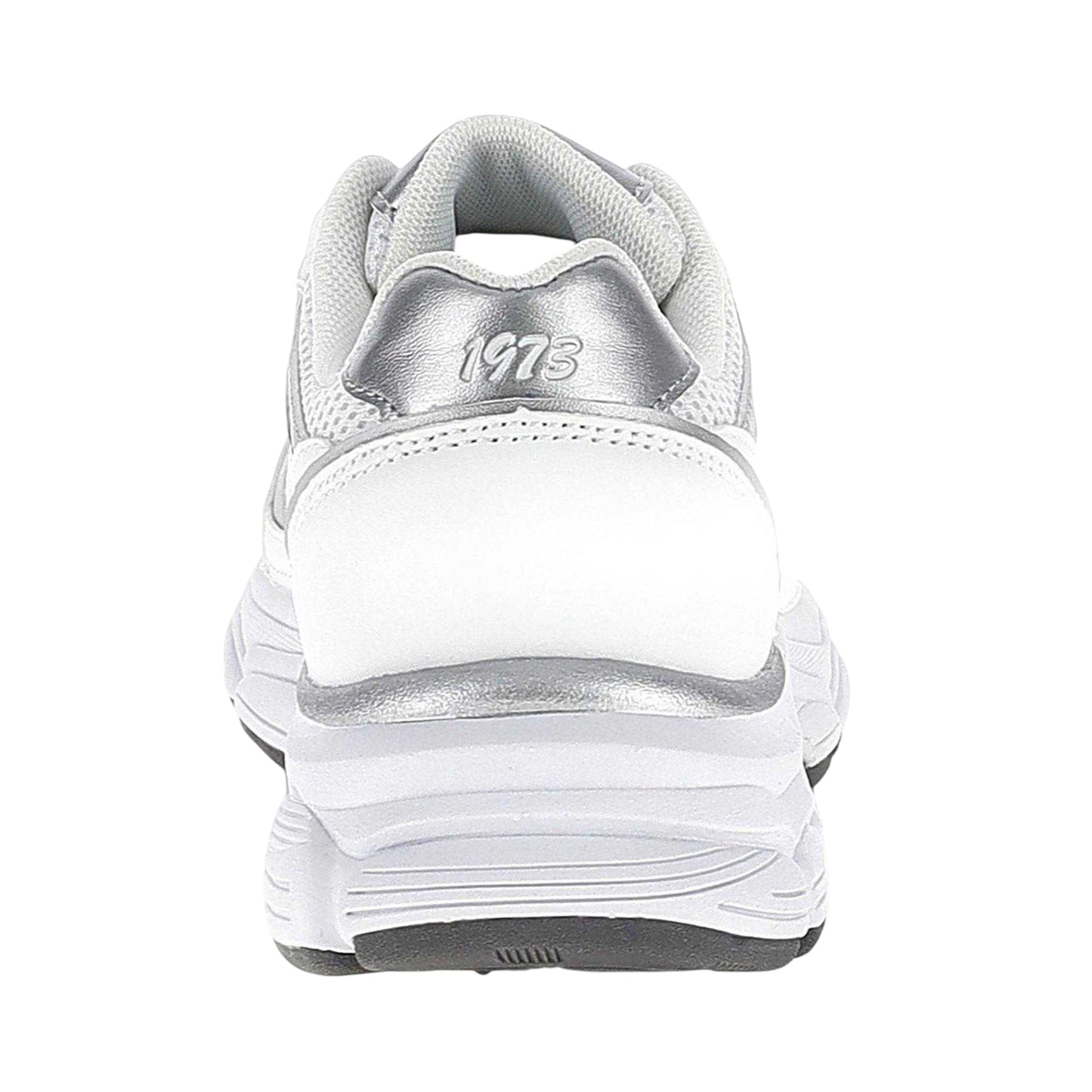 White-Silver - Back - Lotto Womens-Ladies Boston Metallic Detail Low Cut Trainers