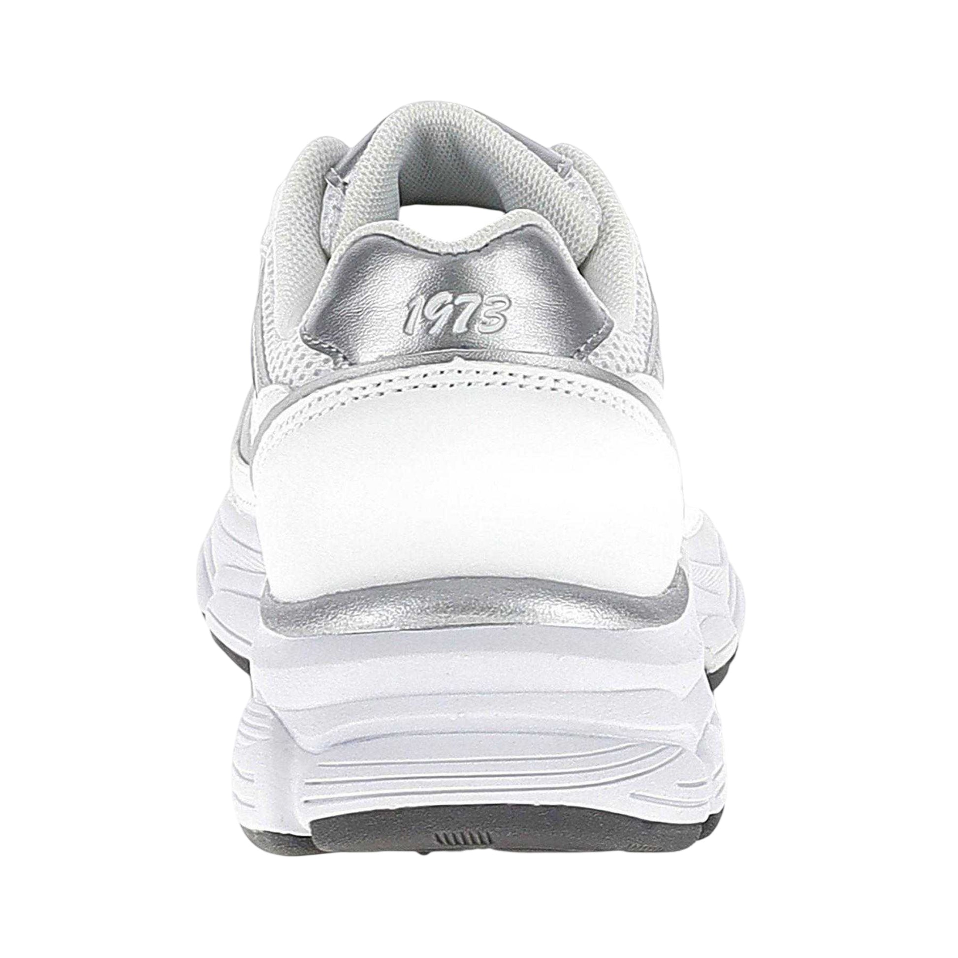 White-Silver - Back - Lotto Womens-Ladies Boston Metallic Detail Low Cut Trainers