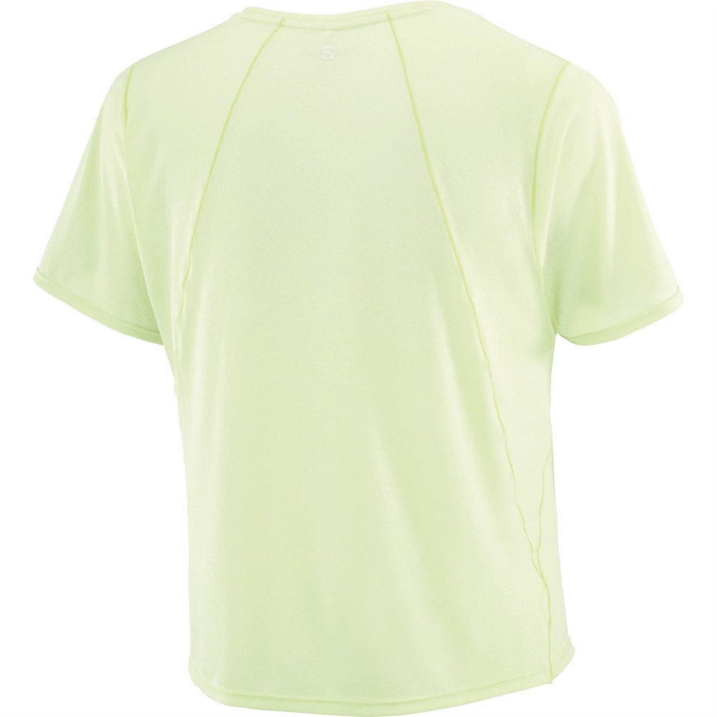 Lime - Back - Salomon Womens-Ladies Shakeout Air Crop T-Shirt