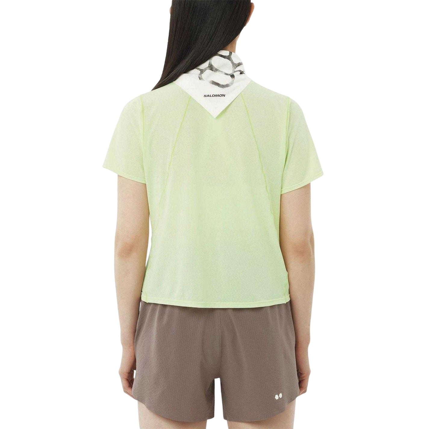 Lime - Lifestyle - Salomon Womens-Ladies Shakeout Air Crop T-Shirt