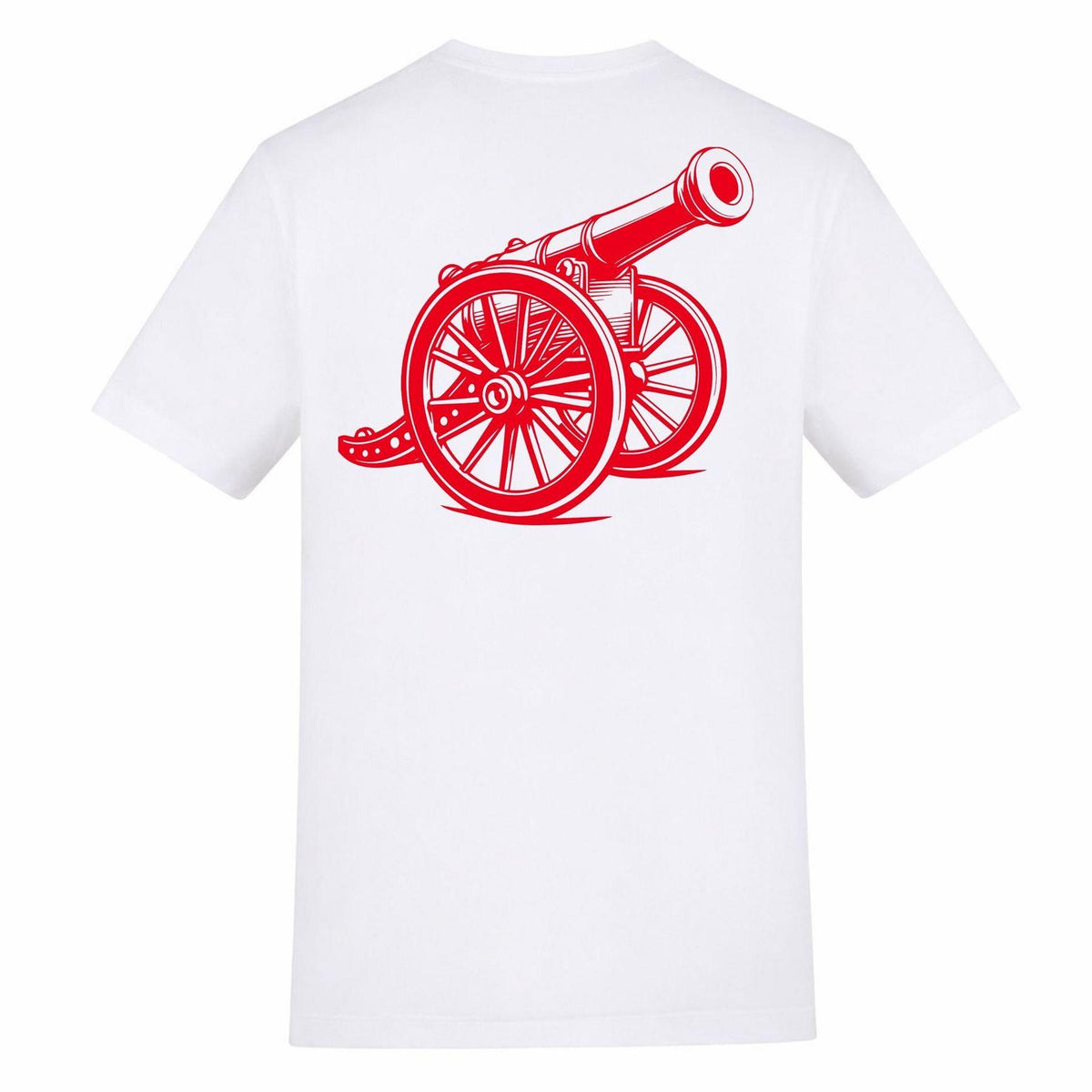 White - Back - AWD Mens We All Follow The Arsenal T-Shirt