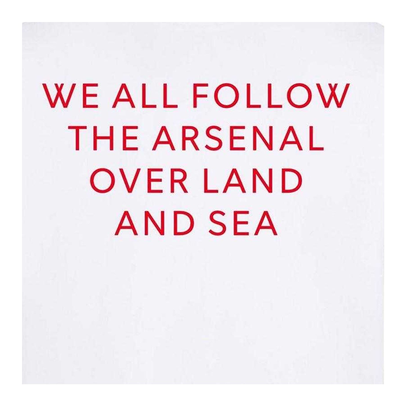 White - Side - AWD Mens We All Follow The Arsenal T-Shirt