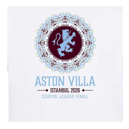 White - Side - UEFA Mens Istanbul 2026 Aston Villa FC Logo T-Shirt