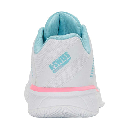White-Neon Pink - Back - K-Swiss Womens-Ladies Express Light 3 Padel Shoes