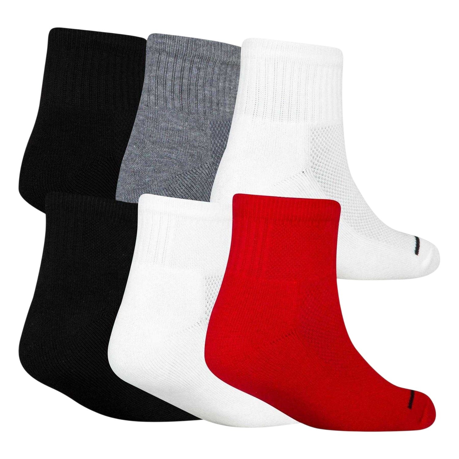 Multicoloured - Back - Nike Childrens-Kids Logo Trainer Socks (Pack of 6)