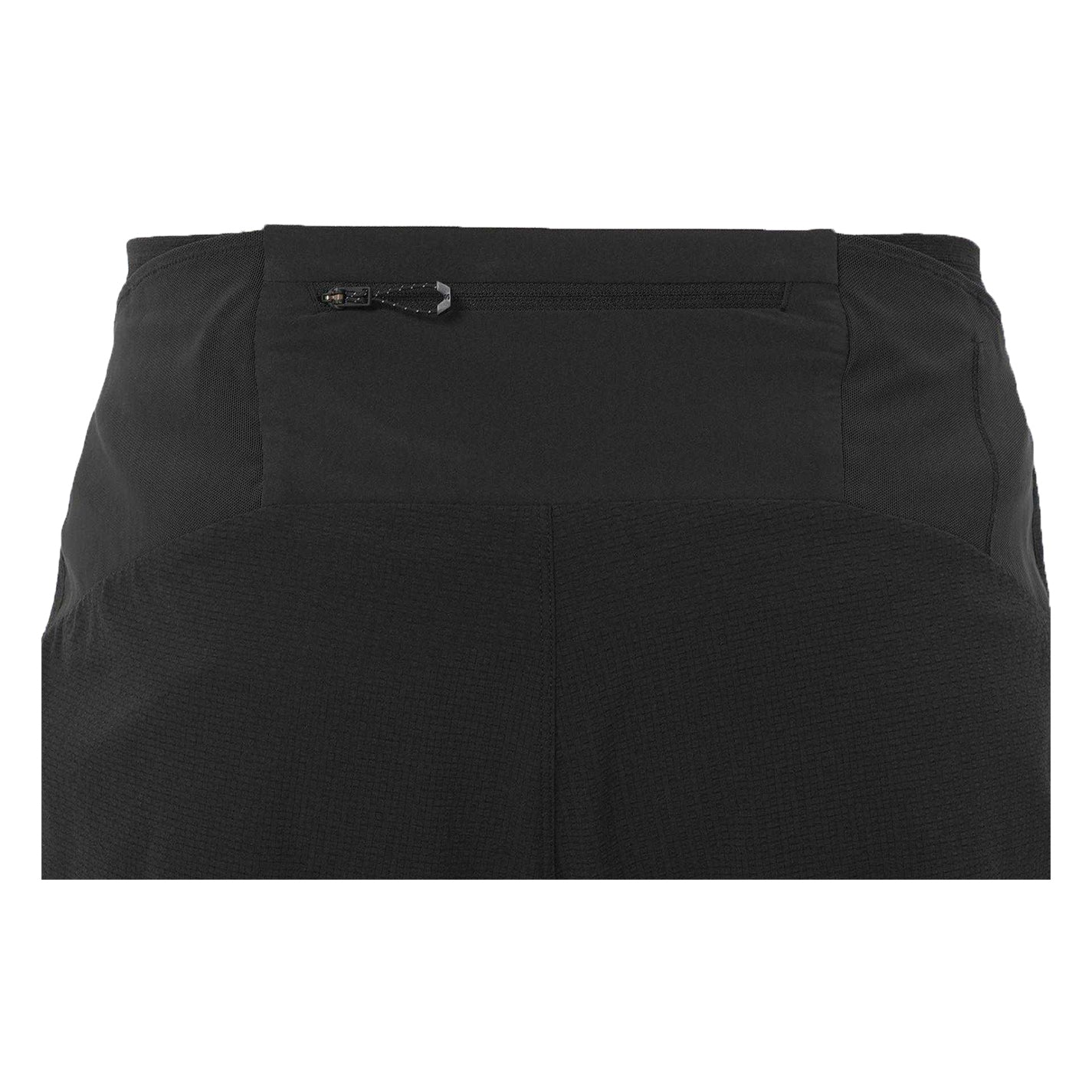 Black - Side - Salomon Mens Aero Stow 5 Lightweight Running Shorts