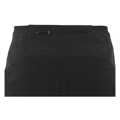 Black - Side - Salomon Mens Aero Stow 5 Lightweight Running Shorts