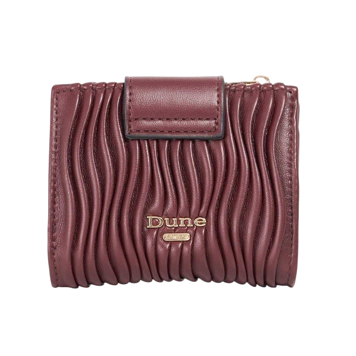 Burgundy - Back - Dune London Kearton Textured Coin Purse