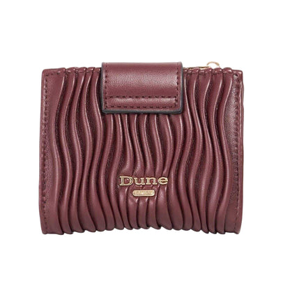 Burgundy - Back - Dune London Kearton Textured Coin Purse