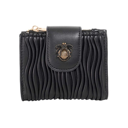 Black - Front - Dune London Kearton Textured Coin Purse