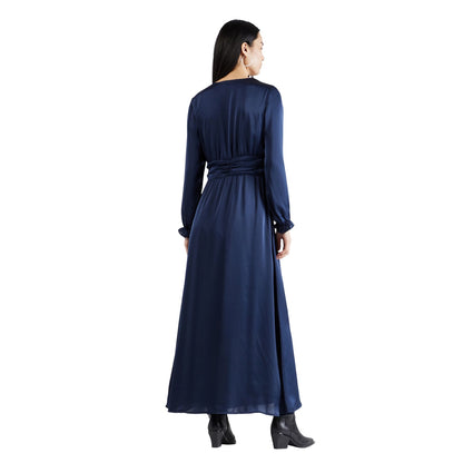 Navy Blazer - Back - Vero Moda Womens-Ladies Honey V Neck Wrap Dress
