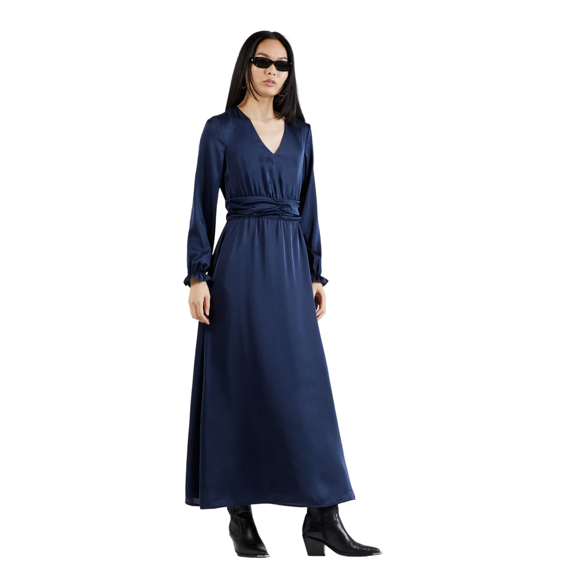 Navy Blazer - Lifestyle - Vero Moda Womens-Ladies Honey V Neck Wrap Dress