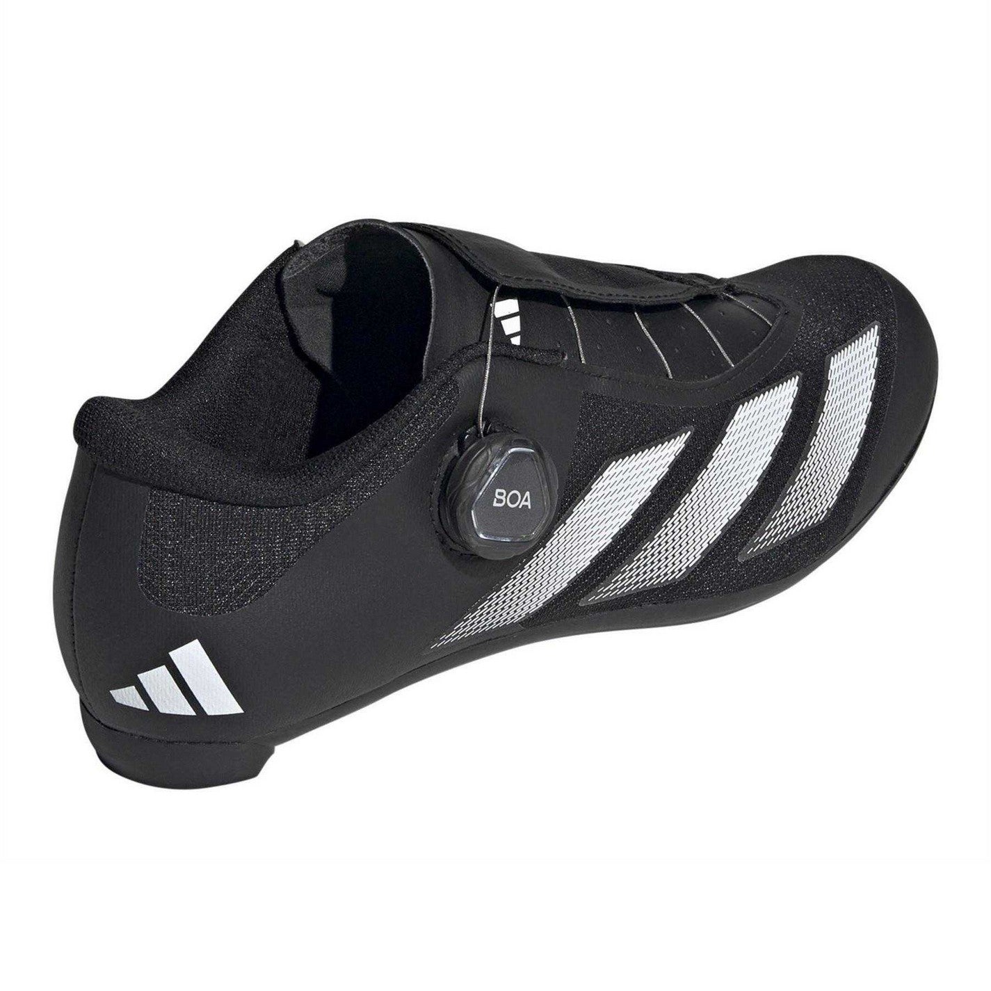 Core Black - Back - Adidas Boys Tempo 3 Stripes BOA Lacing System Cycling Shoes