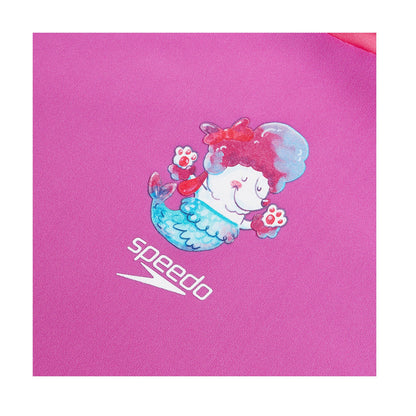 Pink - Side - Speedo Girls Sealife Rash Top